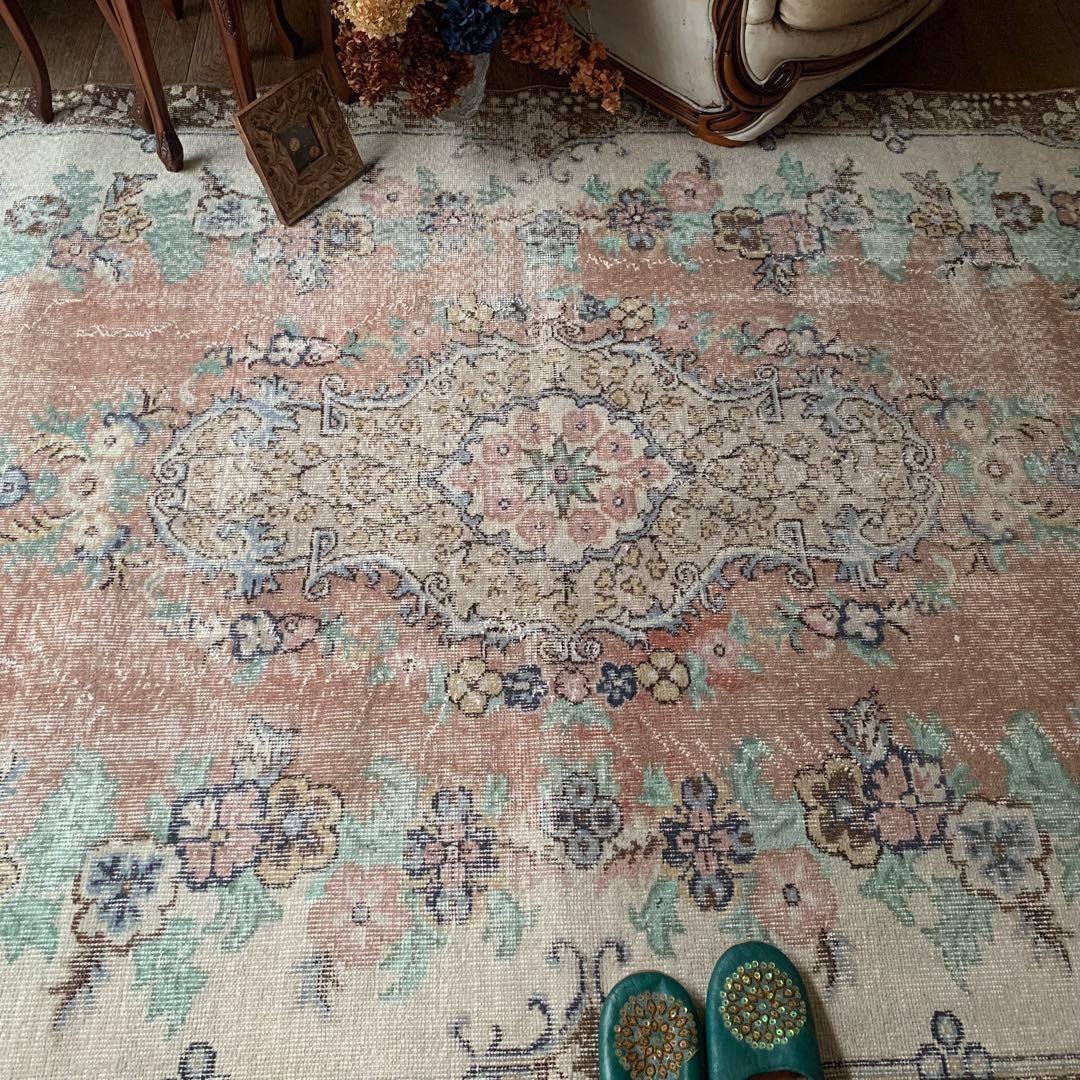 特大　超超大判　292✖️171テラコッタブラウン　トルコヴィンテージラグ