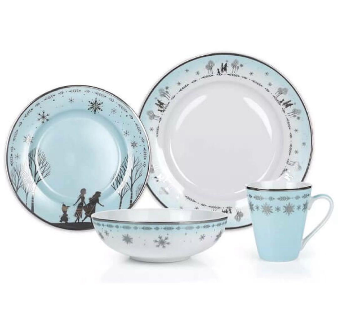 ディズニー 食器セット アナと雪の女王２ アナとエルサ セラミックお皿セット