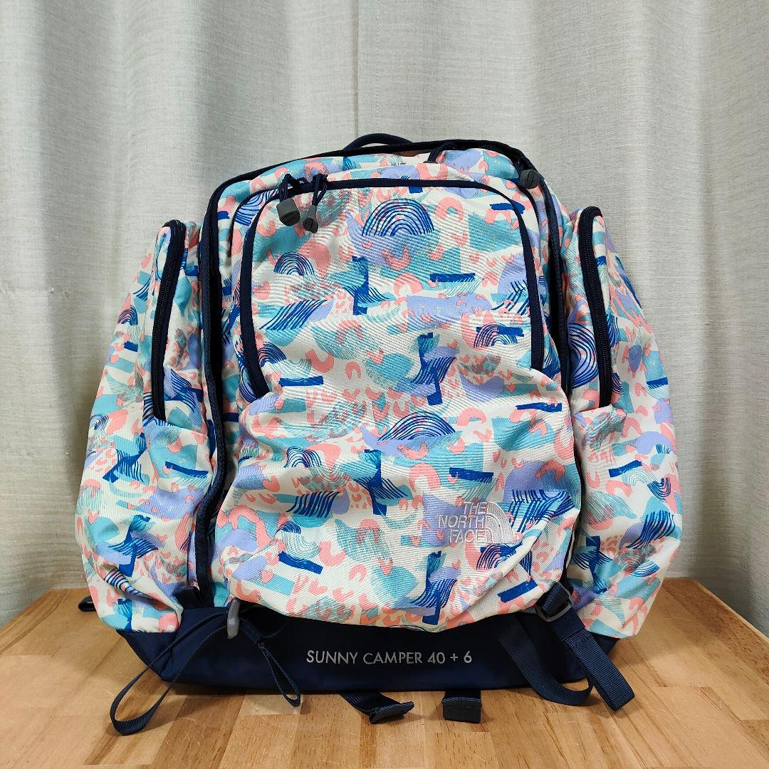ノースフェイス サニーキャンパー 40+6 SUNNY CAMPER 総柄