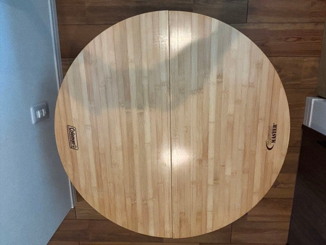 【使用少・廃盤】コールマン　コンフォートマスター　バンブーオーバルテーブル85