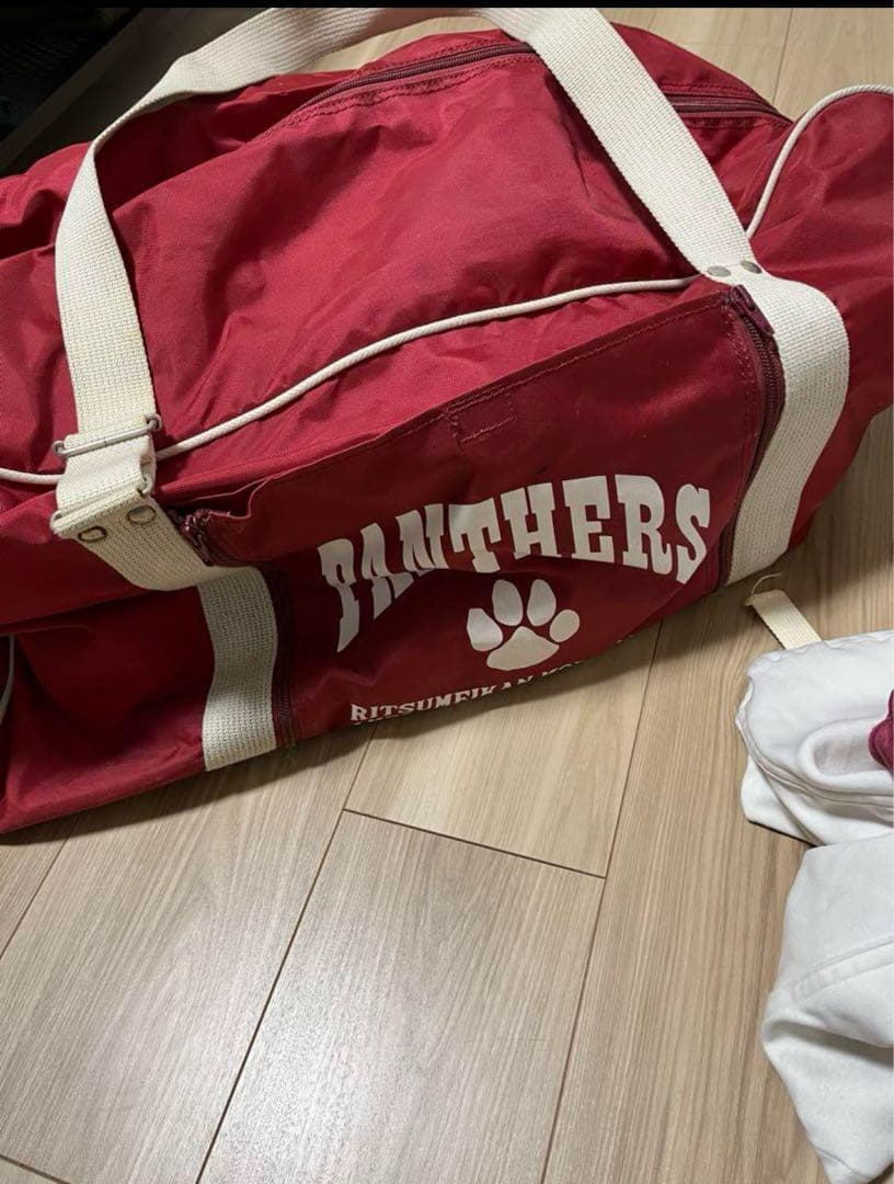 PANTHERS ダッフルバッグ 赤