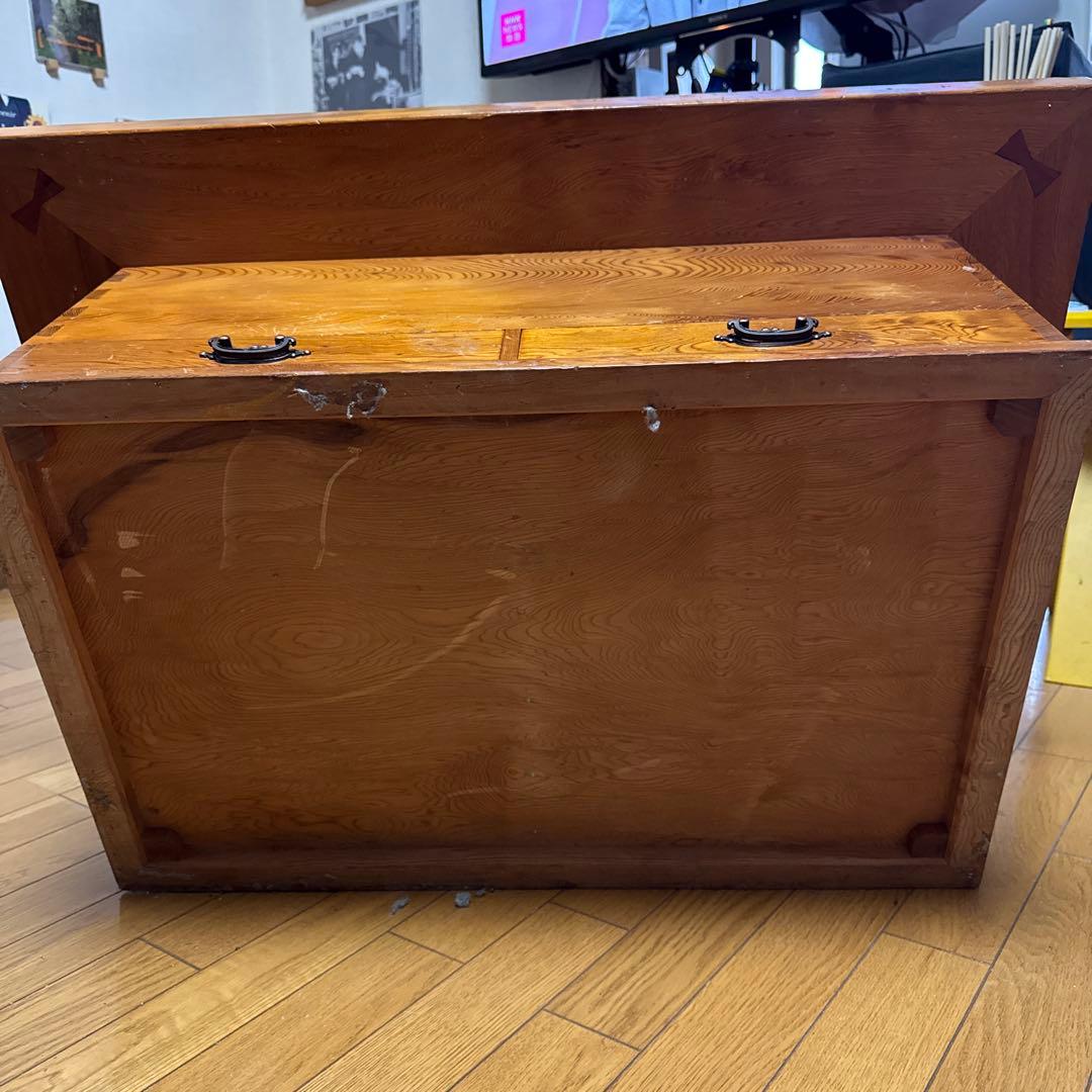 関西長火鉢 屋久杉 囲炉裏付きテーブル