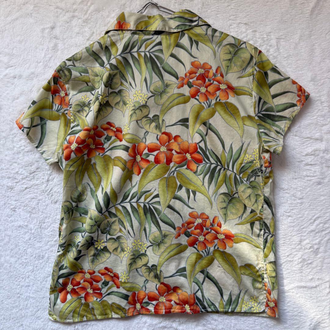 パタゴニア アロハ パタロハ L 花柄 グリーン コットン 半袖