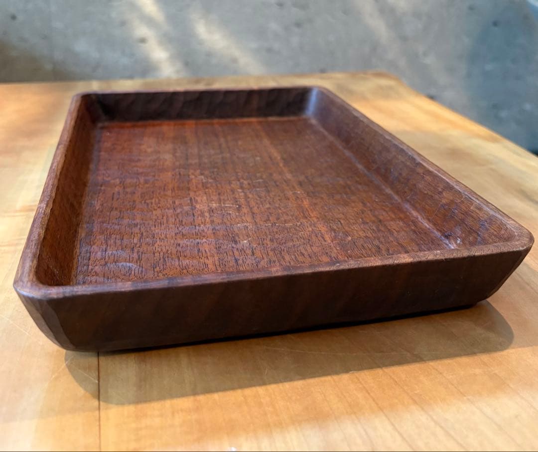 三谷龍二　トレイ　盆　角盆　トレー　皿　器　木工　作家