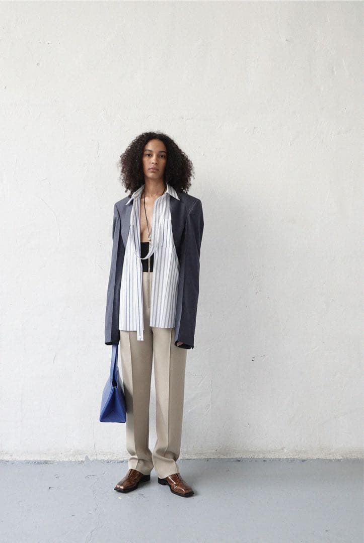 マ*ク様 PETER DO 2021SS ストライプシャツ　サイズ38