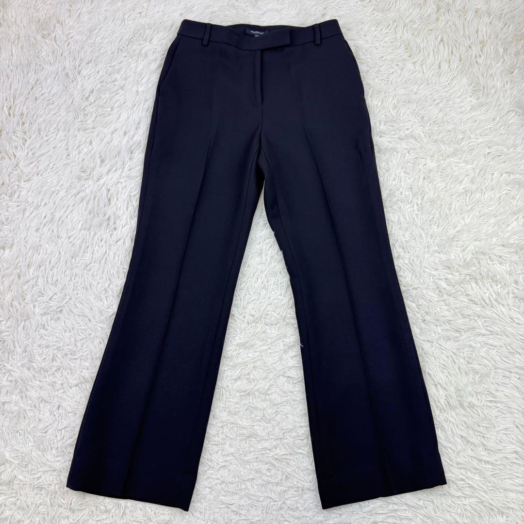 美品 バーバリーロンドン スーツ セットアップ ジャケット フレアパンツ 黒