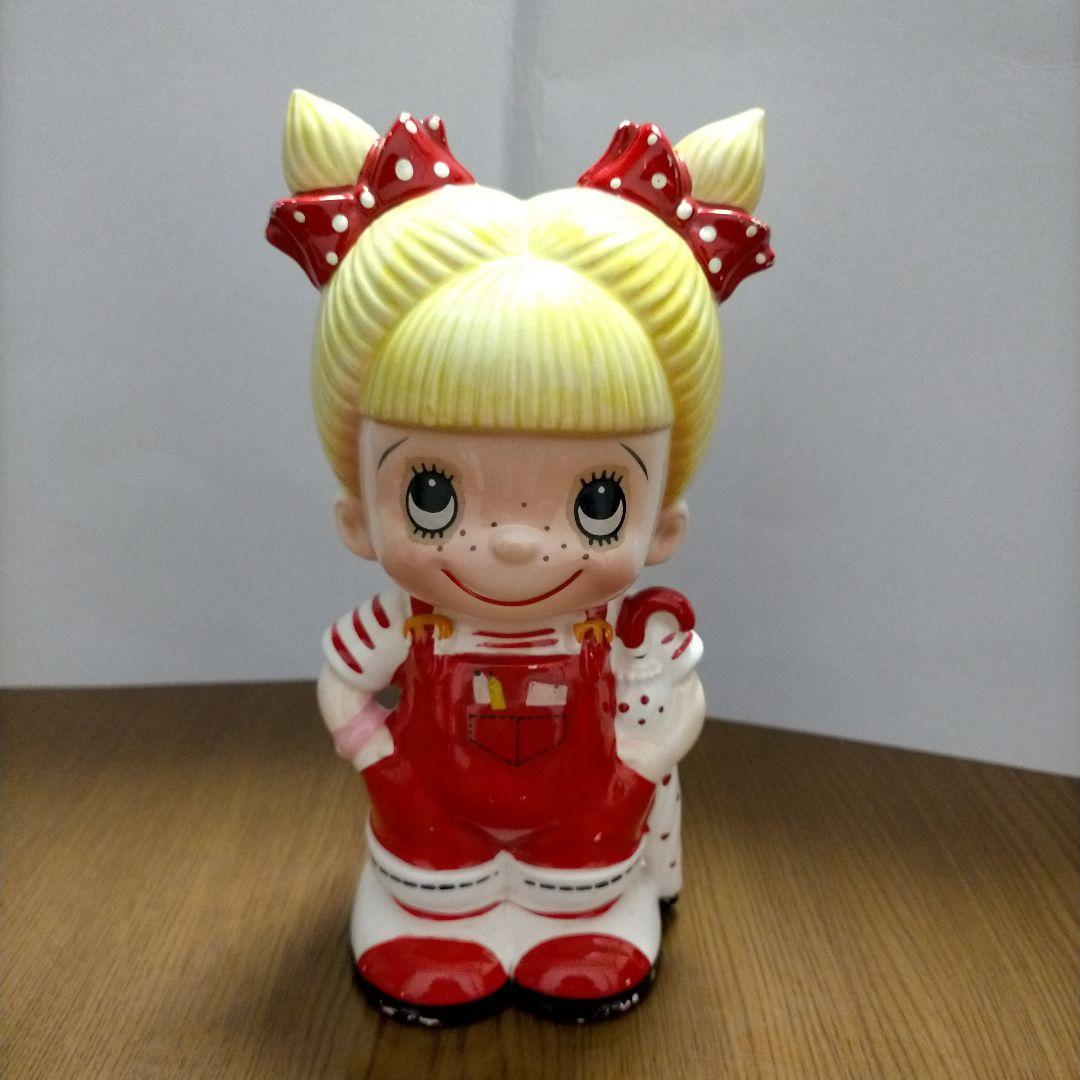 レア！内藤ルネ 貯金箱 陶器 女の子