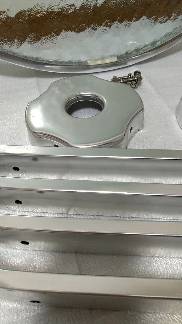 【DULTON】ダルトン╱テーブル╱丸テーブル╱円型╱アルミ╱ガラス╱カフェ