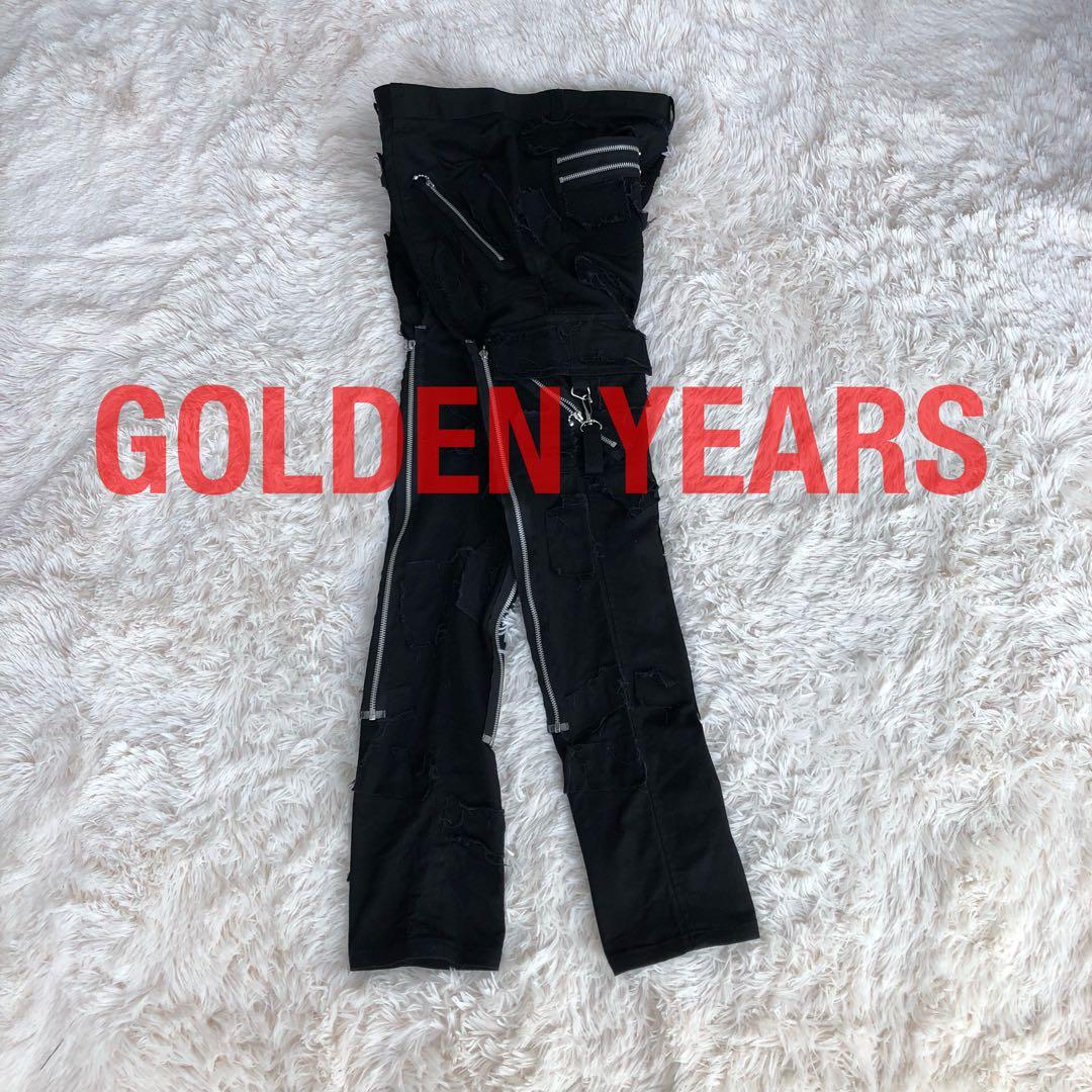 GOLDEN YEARSゴールデンイヤーズボンテージパンツブラック黒W36