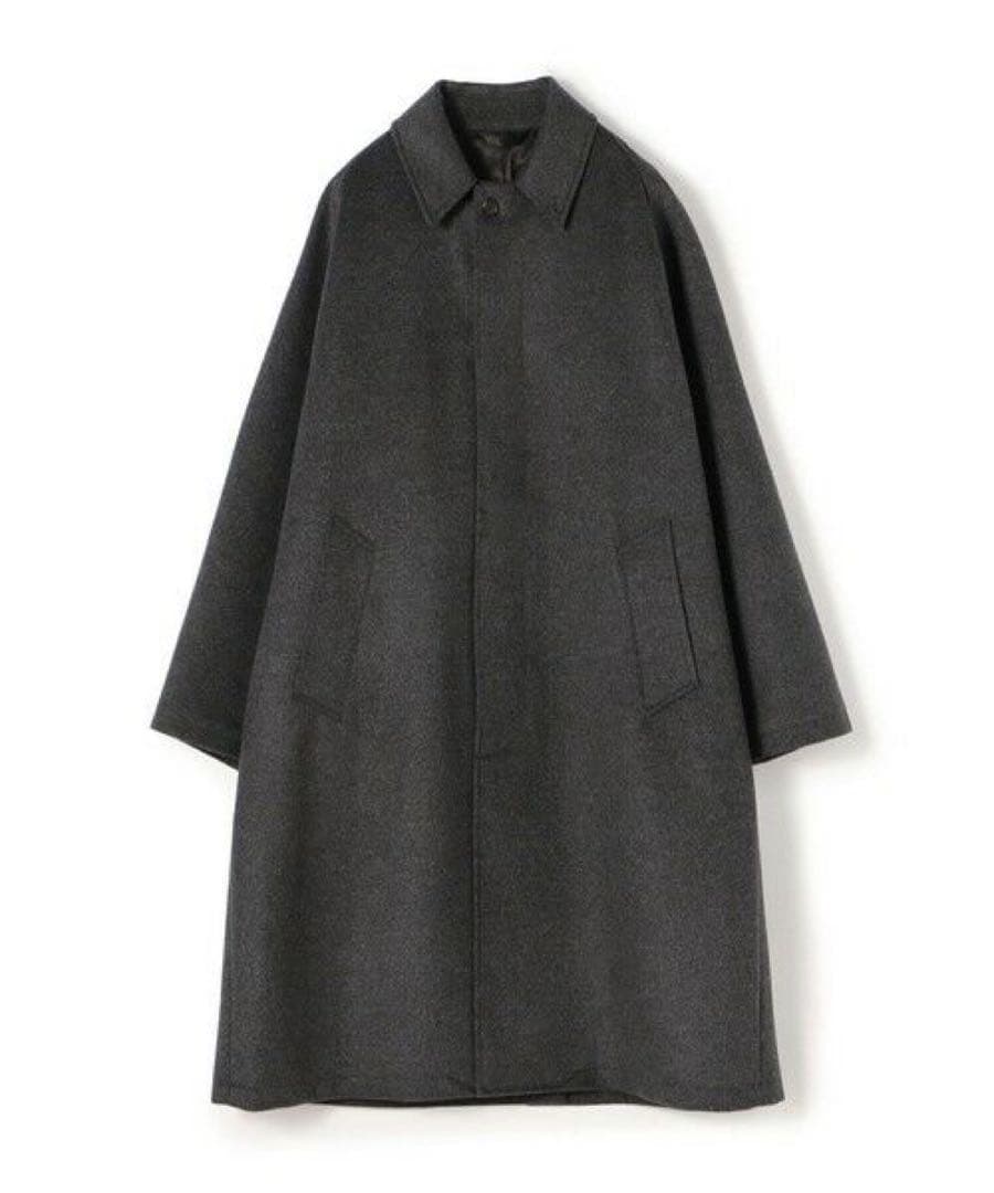 極美品 TOMORROWLAND ウールカシミヤ ステンカラーコート M グレー