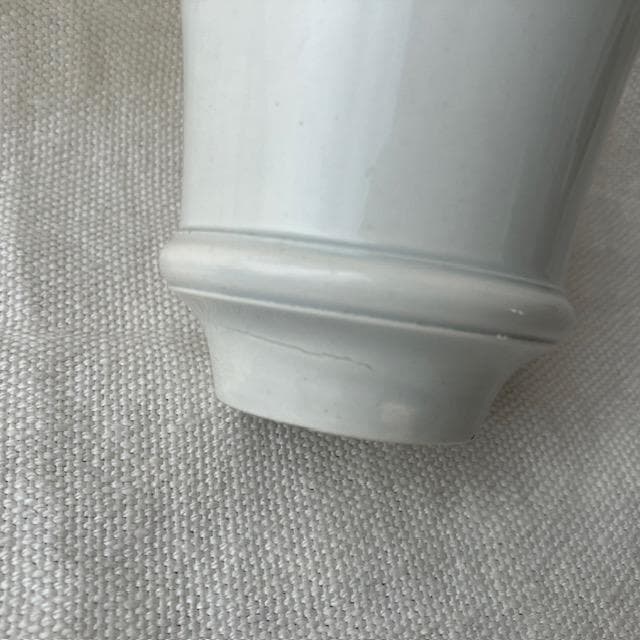 希少美品◆クレイユモントロー白いブリュロオクトゴナルカフェオレボウルカップジアン