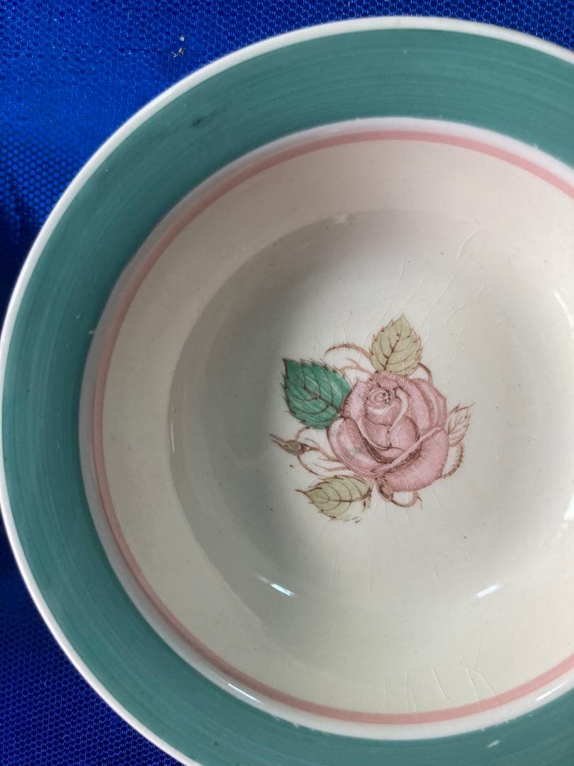 Susie Cooper スージークーパー　パトリシアローズ　グリーン　スープ皿