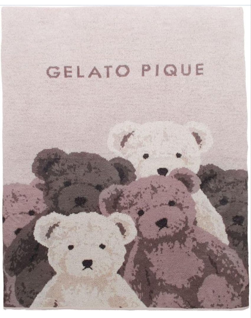 新品未使用　ジェラートピケsleep ベアJQDマルチカバー ピンクベージュ