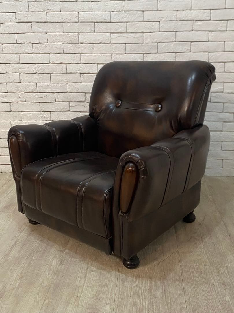 【東京都内23区配送無料】昭和レトロ　ふかふか　1人がけソファー　超美品