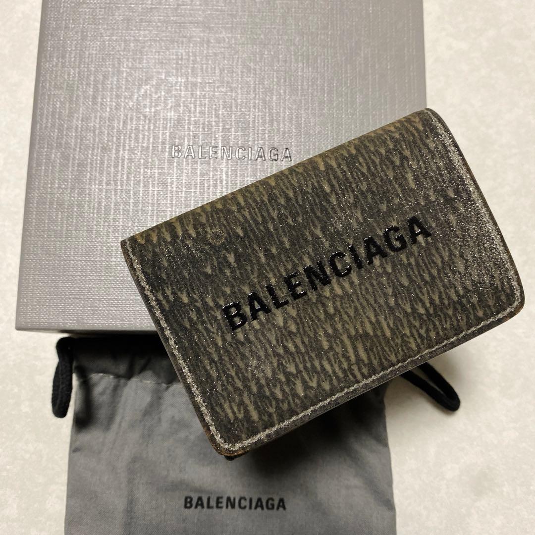y*u様 [国内正規品]BALENCIAGA バレンシアガ　三つ折り財布 ダーク