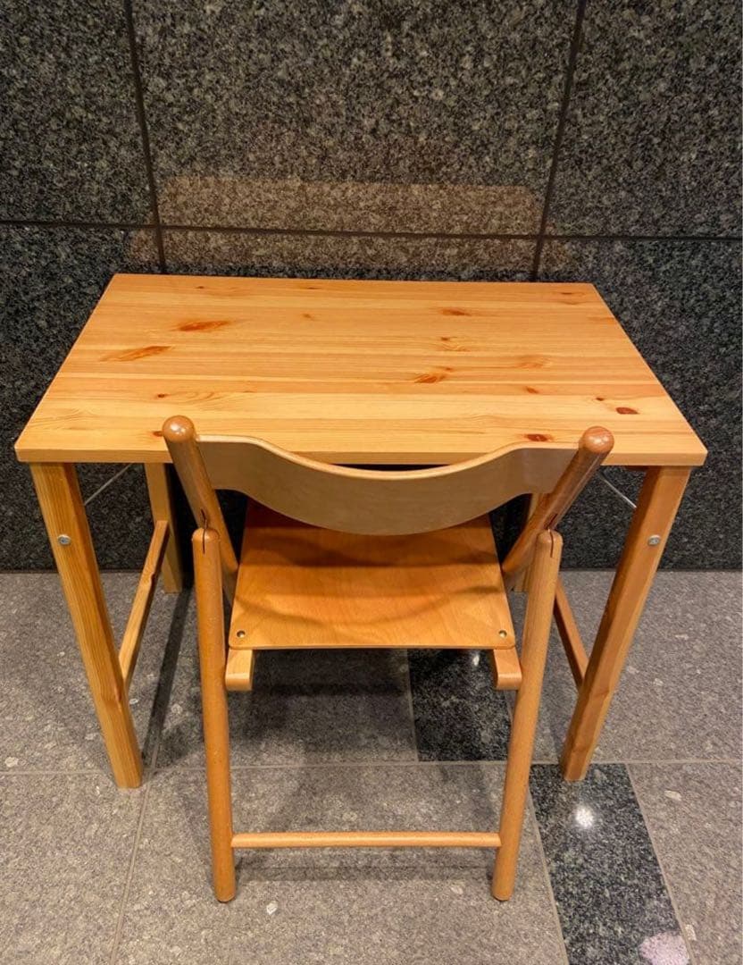 ☘️送料無料⭐️美品⭐️廃盤希少チェア⭐️無印⭐️パイン材テーブル ブナ材チェア