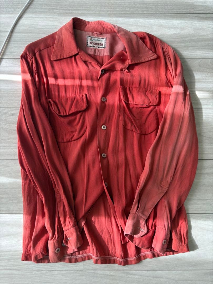 50sM'GREGOR レーヨンギャバシャツ
