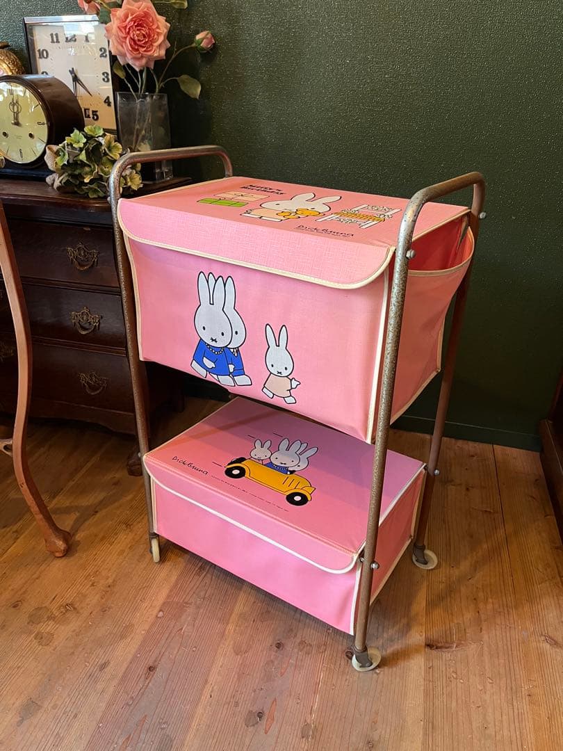 ミッフィー ワゴン 破れあり インテリア 昭和レトロ 当時物 1959 72