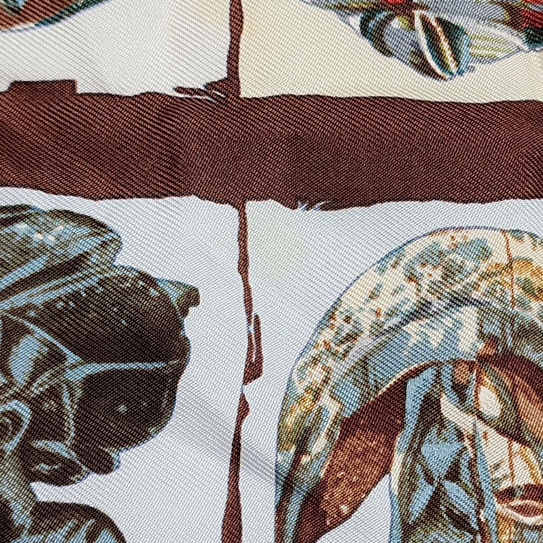 HERMES エルメス ミニスカーフ カレ40 PERSONA 仮面 シルク.