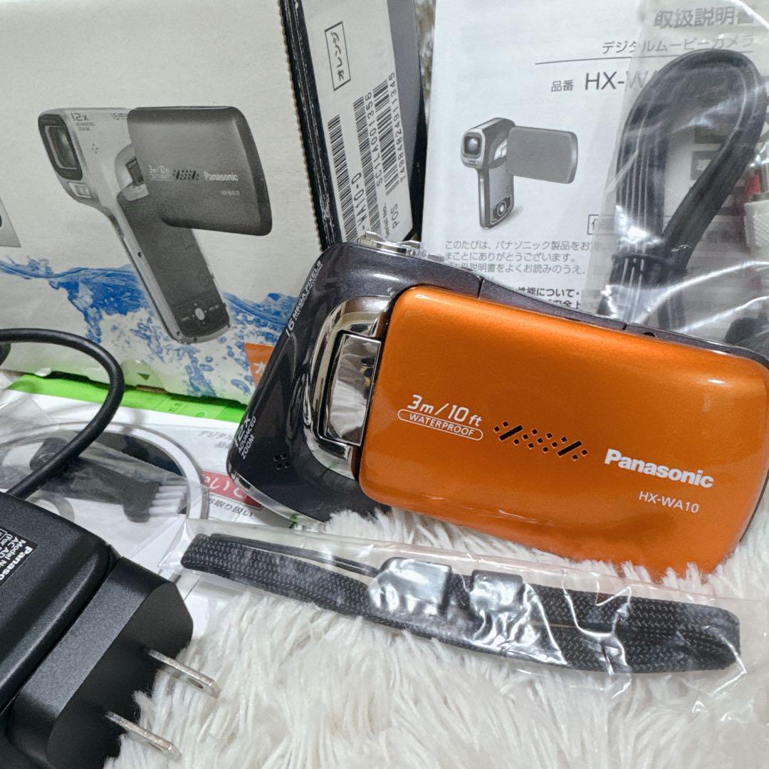 ✨美品✨Panasonic HX-WA10 ビデオカメラ 新品バッテリー 箱付き