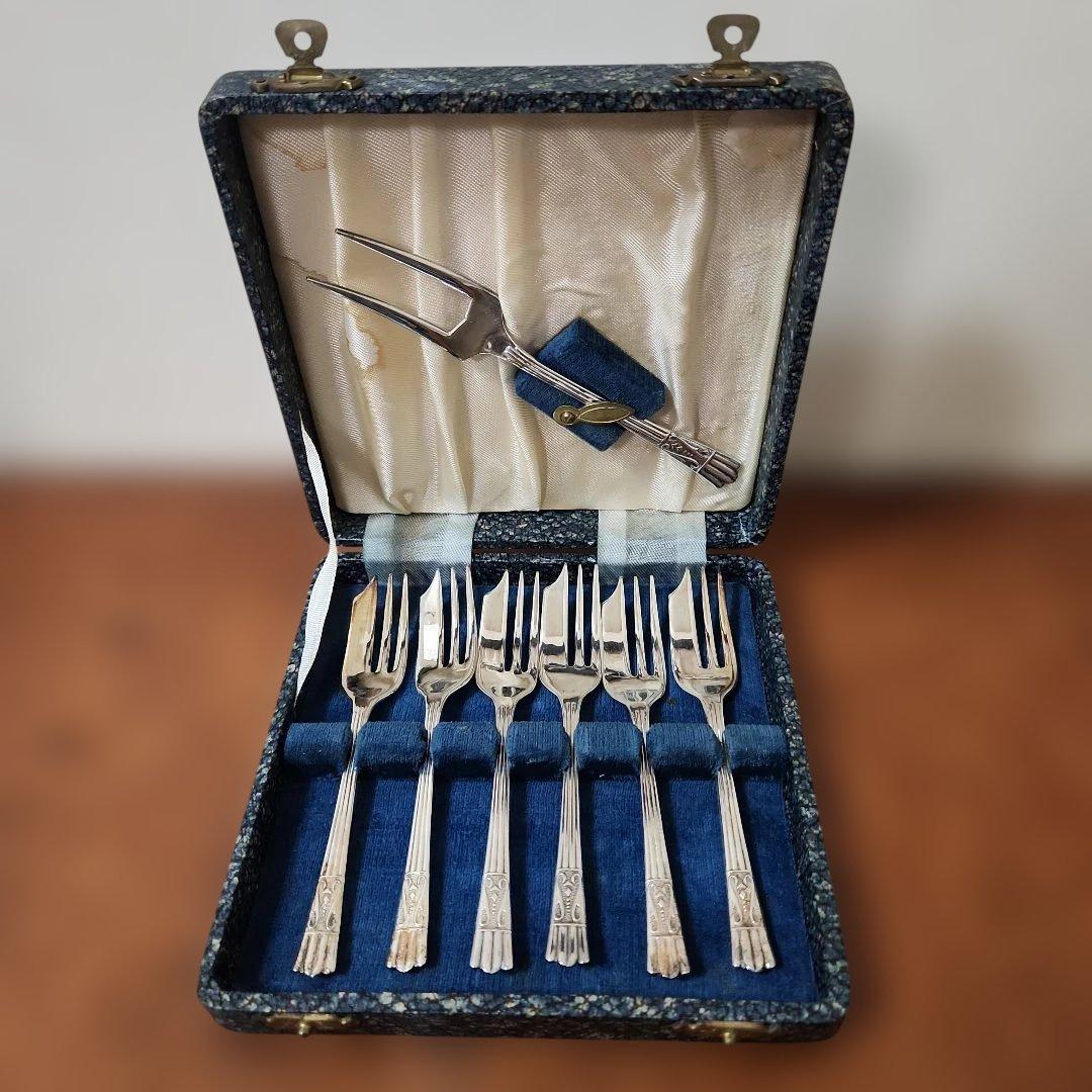 YE OMAN PLATE Epns イギリスアンティーク フォークセット