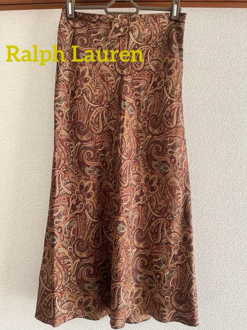 ラルフローレン ペイズリー柄フレアスカート サイズ7