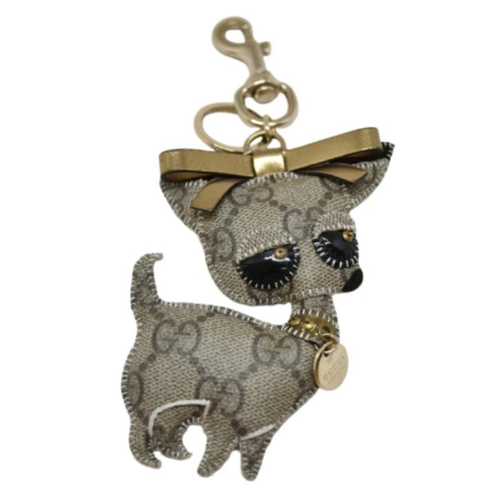 GUCCI グッチ グッチョリ チワワ キーリング キーホルダー GGキャンバス