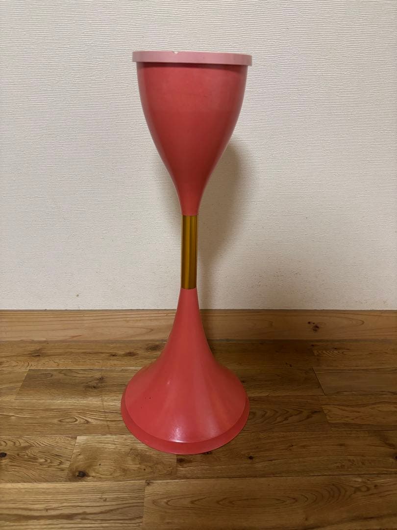 昭和レトロ　ポップ　灰皿　スタンド　アッシュトレイ ピンク