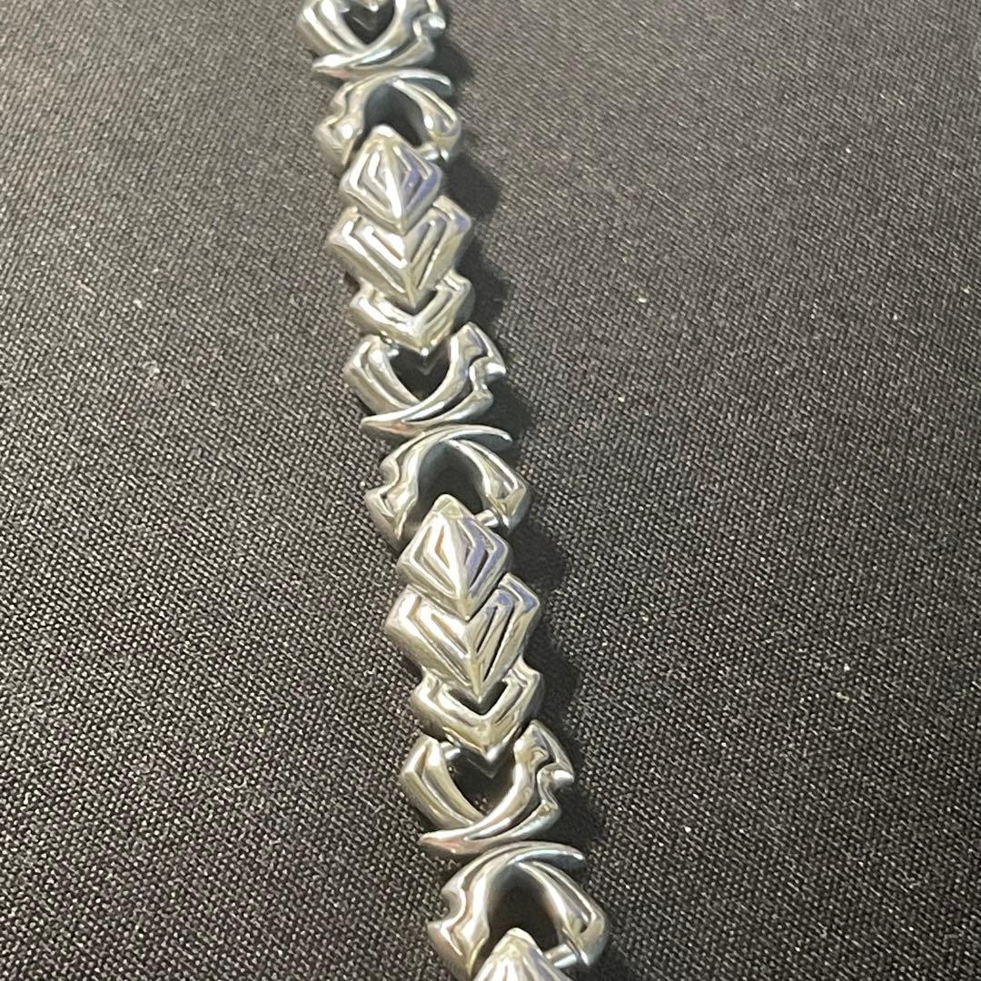 925スターリングシルバー レトロ＆ディストレストスタイルの 新しいブレスレット