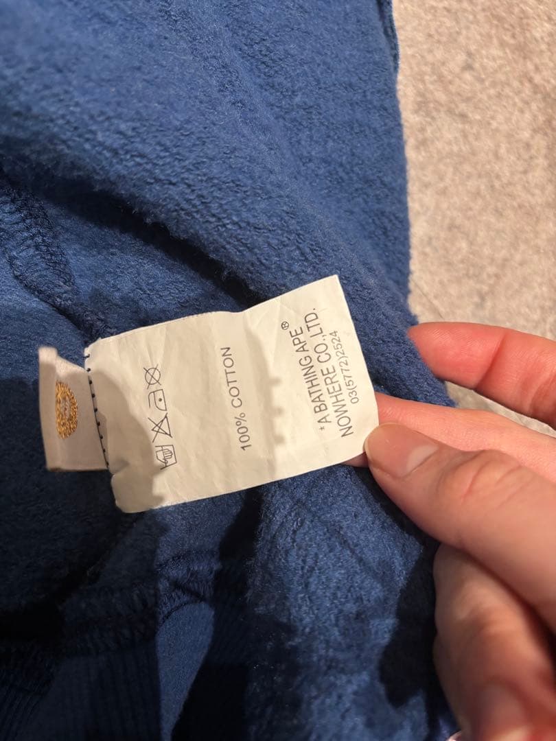 激レア シャークパーカー APE BAPE エイプパーカー タグ付き 青カモ迷彩