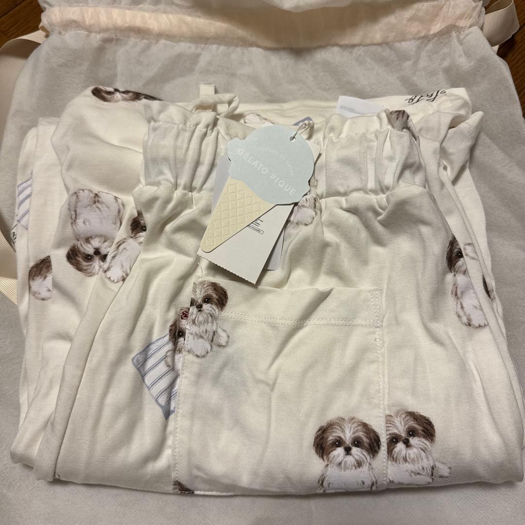 ジェラートピケ シーズージャガードプルオーバー&ロングパンツSET