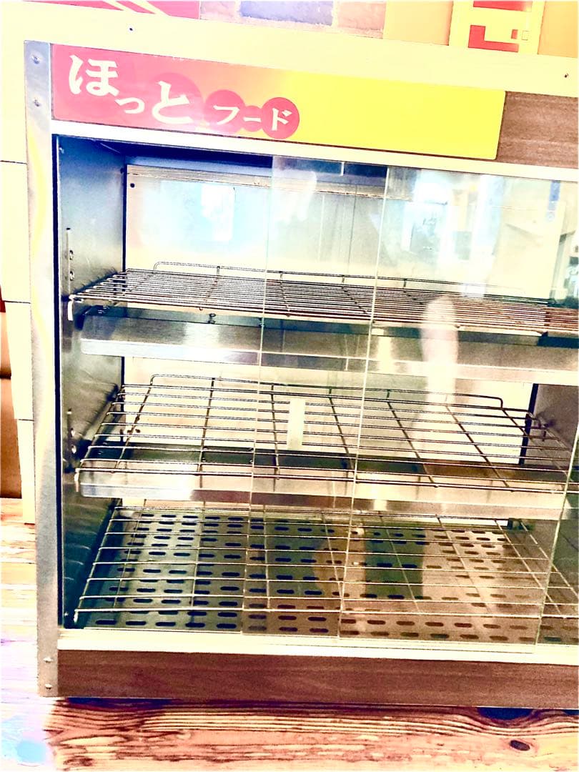 ガラス製ホットショーケース 中型 3段