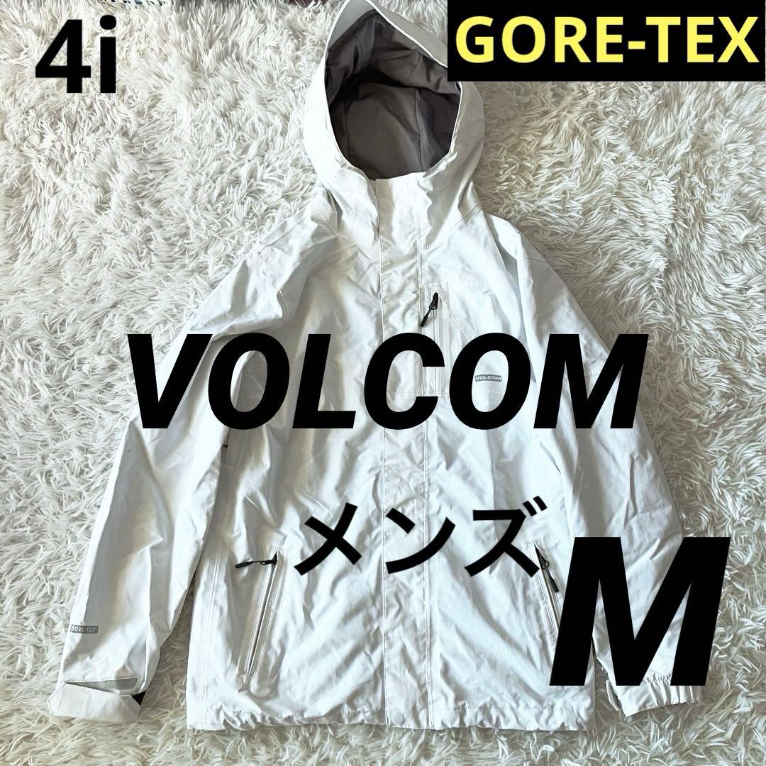 #4i✨VOLCOM ゴアテックス✨スノボウェア ジャケット メンズM 白
