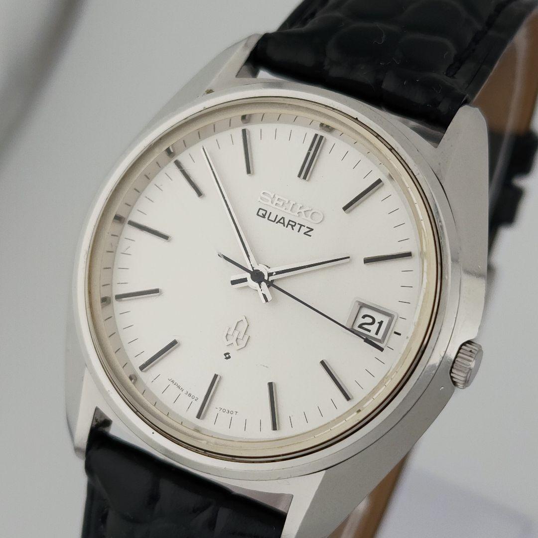 希少【稼働品】SEIKO クォーツ 腕時計 3803-7030 新品電池交換済