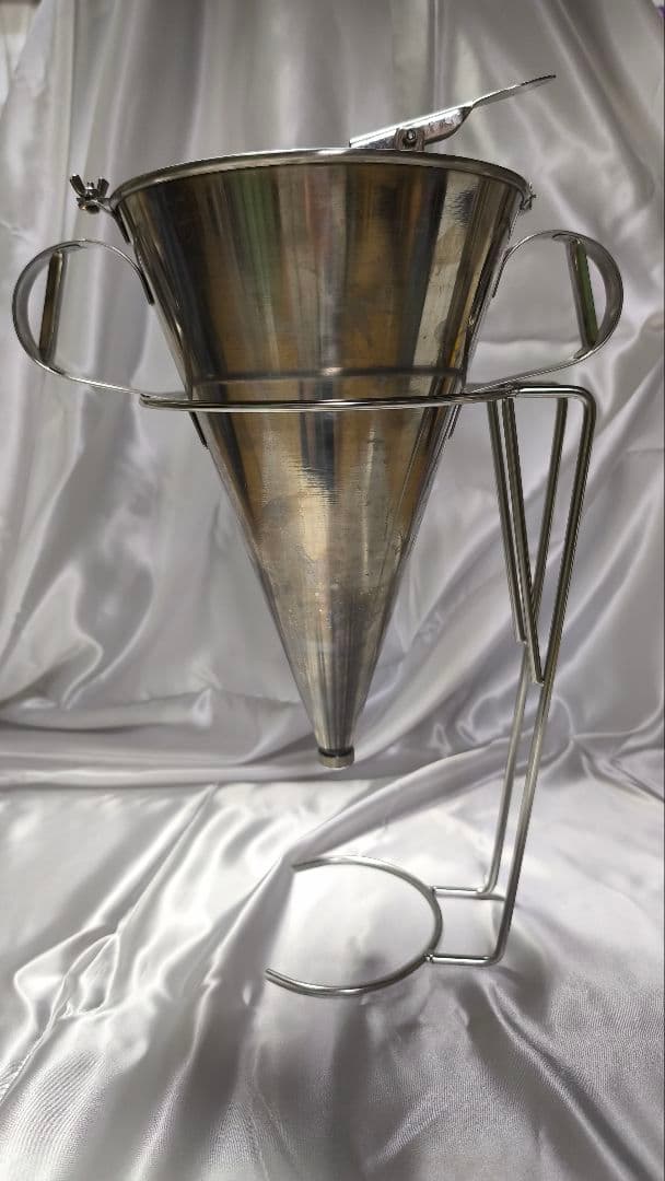 種おとし　ドロッパー　大　ステンレス　スタンド付