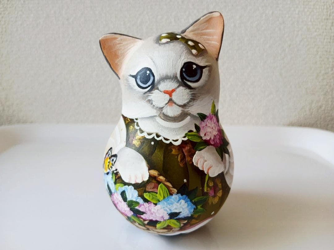 【CBT120】10cm級 おきあがりこぼし(大) スベトラーナ　花籠