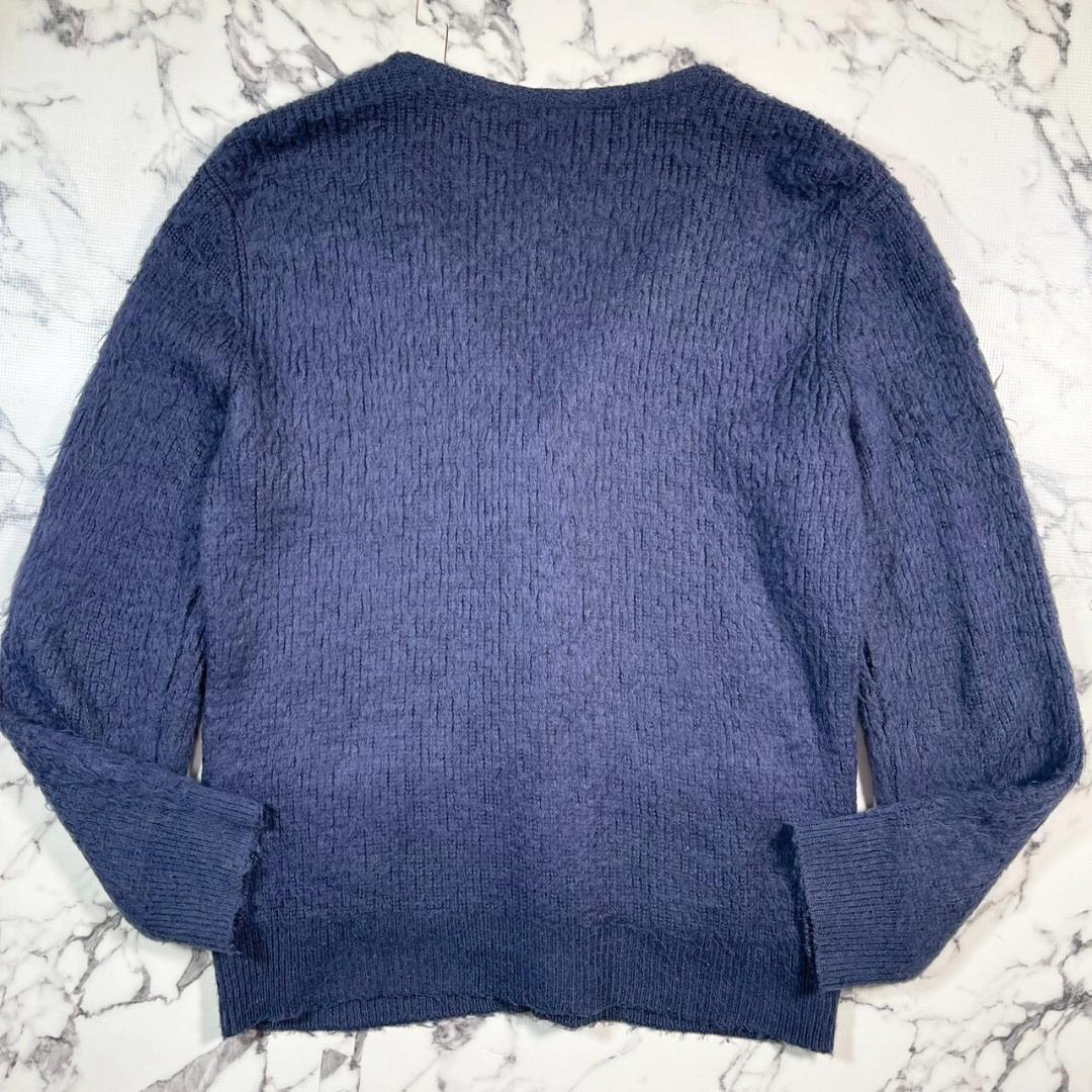 ✨宮下期09AW✨NUMBER(N)INE モヘアライク カーディガン 紫 L