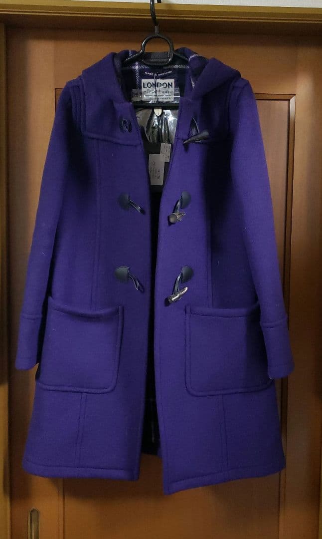 LONDON TRADITION ダッフルコート 36 パープル レディース