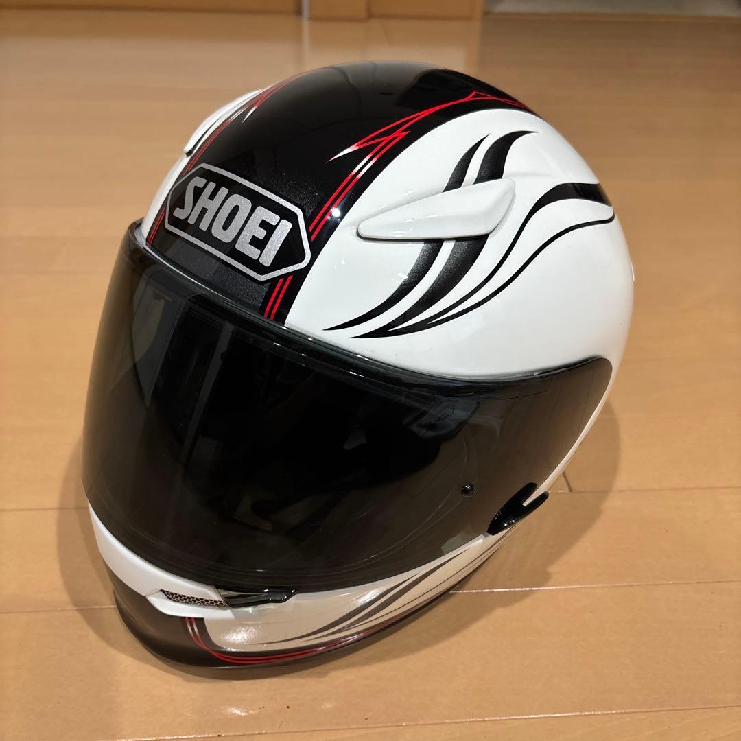 SHOEI フルフェイスヘルメット ホワイト/ブラック/レッド　サイズＭ