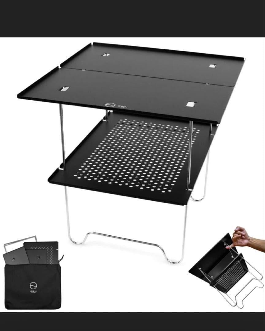 【ほぼ未使用】ZEN Camps Air-2 Table ブラック 追加板付