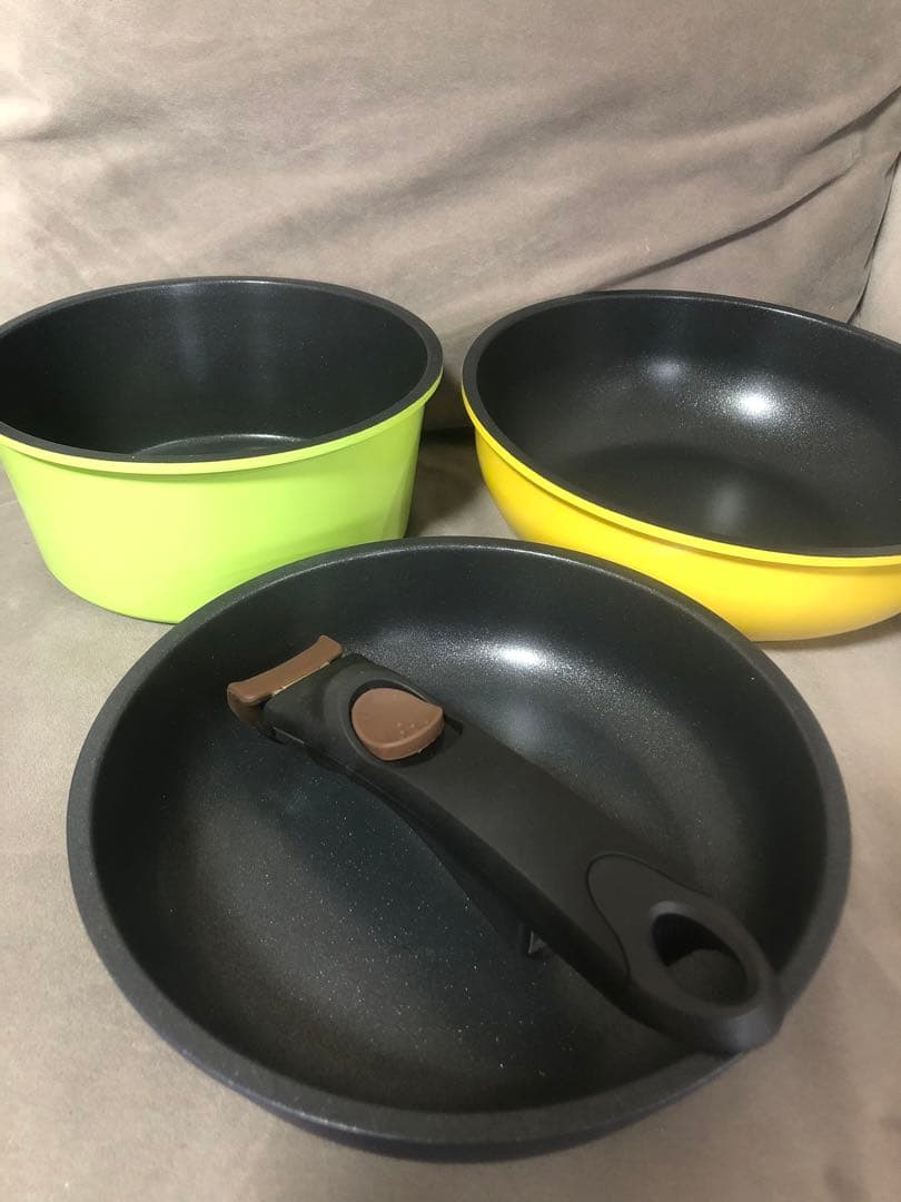 栗原はるみ　着脱ハンドル　フライパンセット