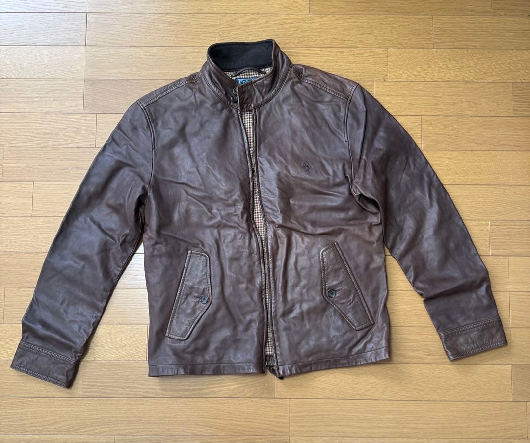 【*。様 Polo By Ralph Lauren羊皮ジャケット