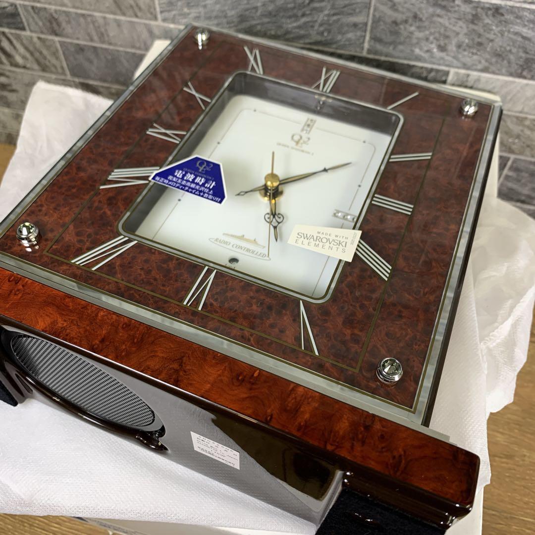 定価11万　生産終了品　新品　RHYTHM　クイーンエリザベス２　電波置き時計