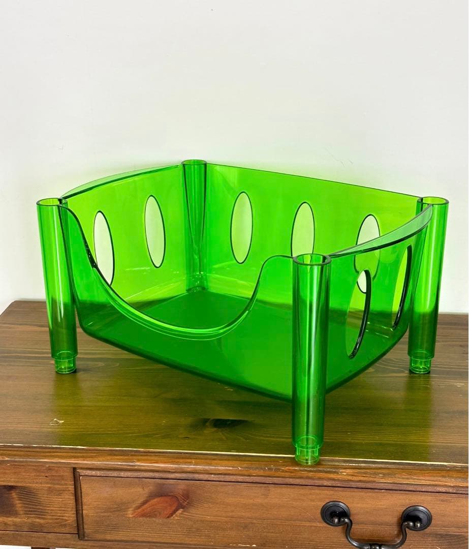 グッチーニ　アクリルラック　スタッキングバスケット　スペースエイジ　イタリア