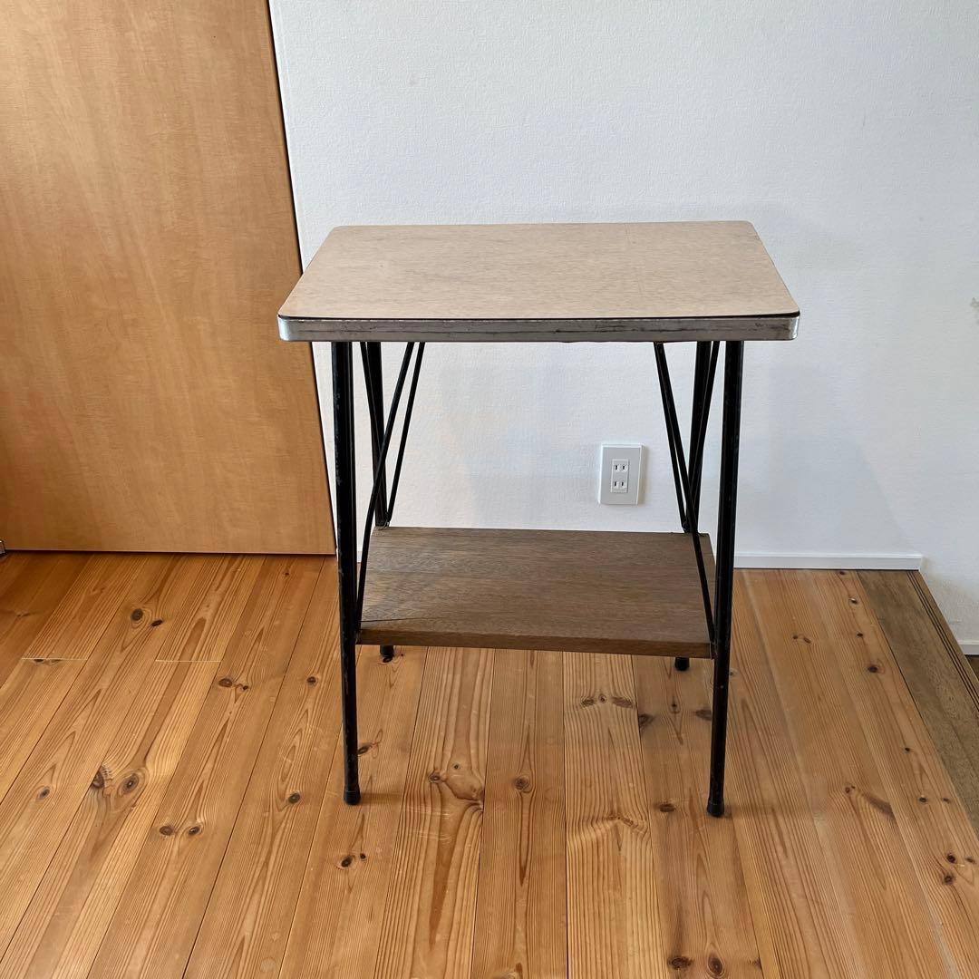ヴィンテージ　鉄脚サイドテーブル