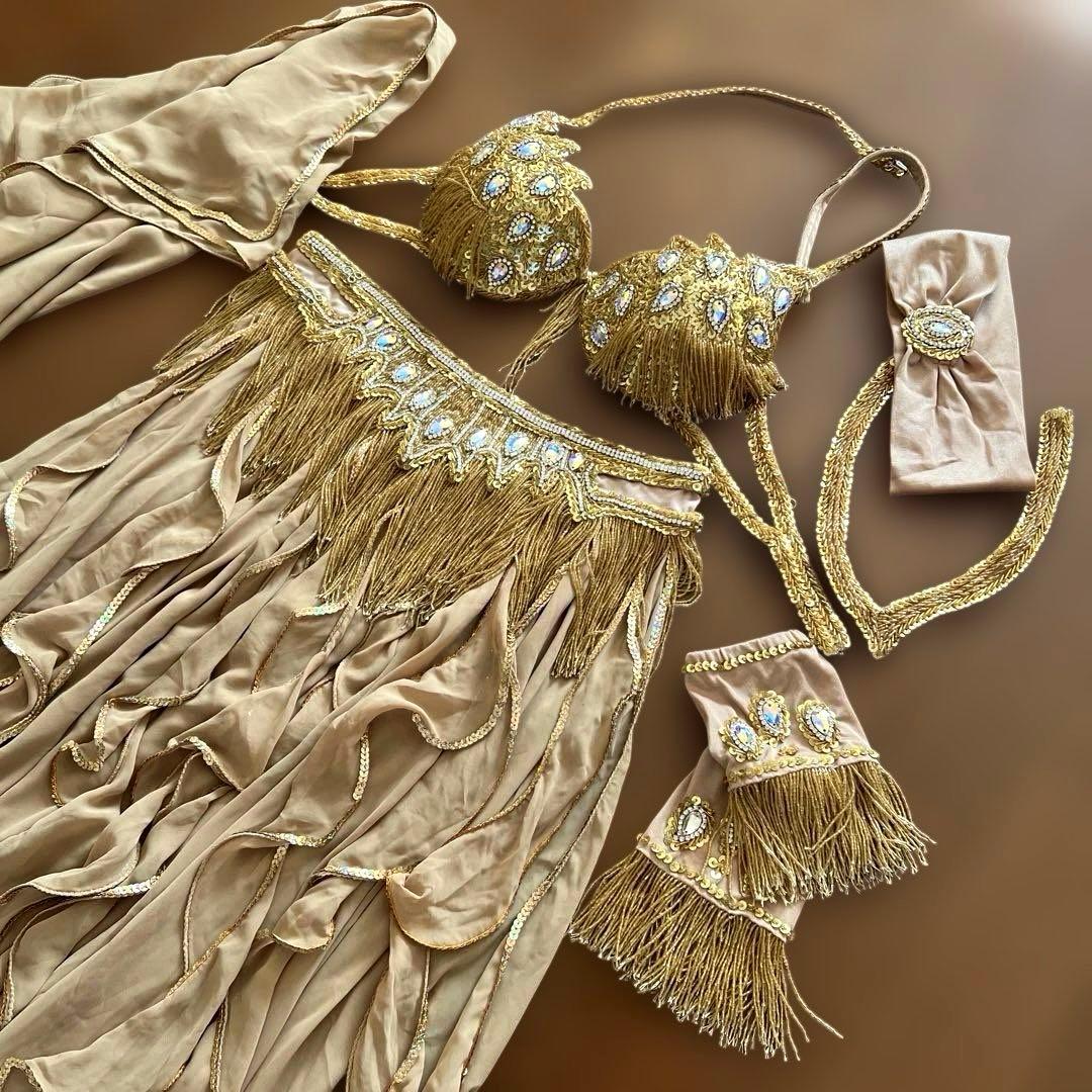 ベリーダンス SIM 衣装 セットアップ (ゴールド)