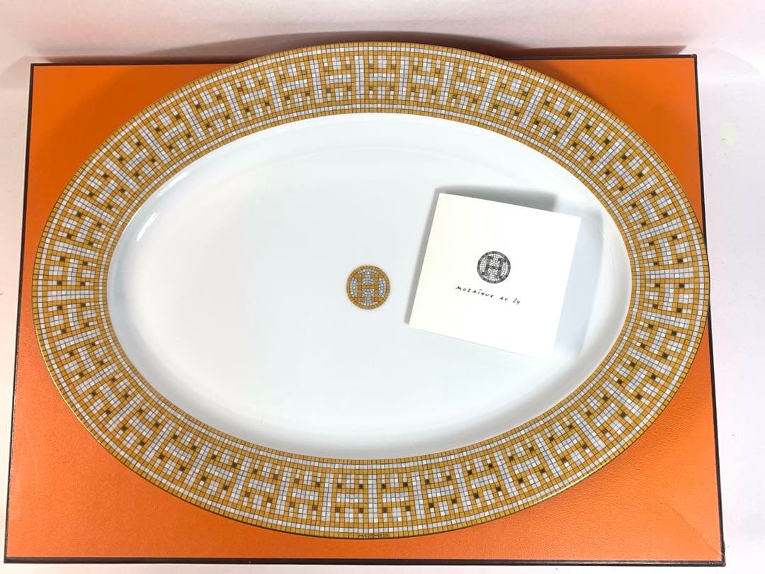 エルメス　モザイク　食器　オーバル型　 37㎝★未使用品★