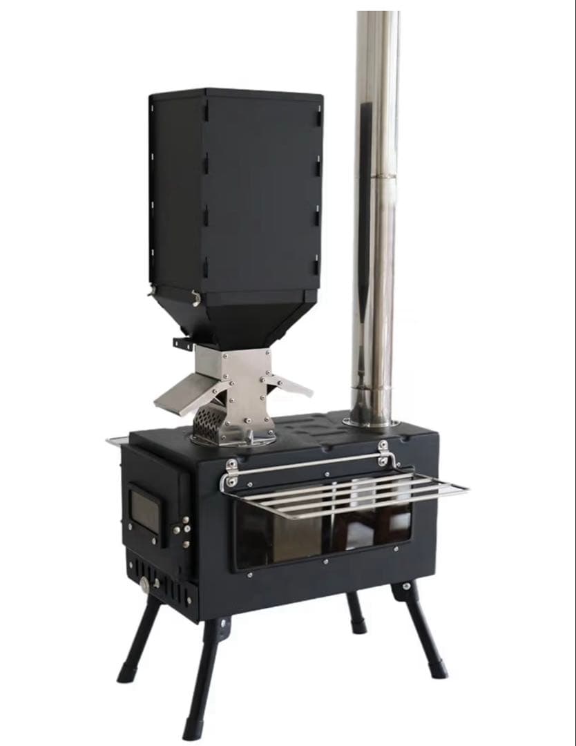 SENQI ペレット薪ストーブ　二回使用　ブラック