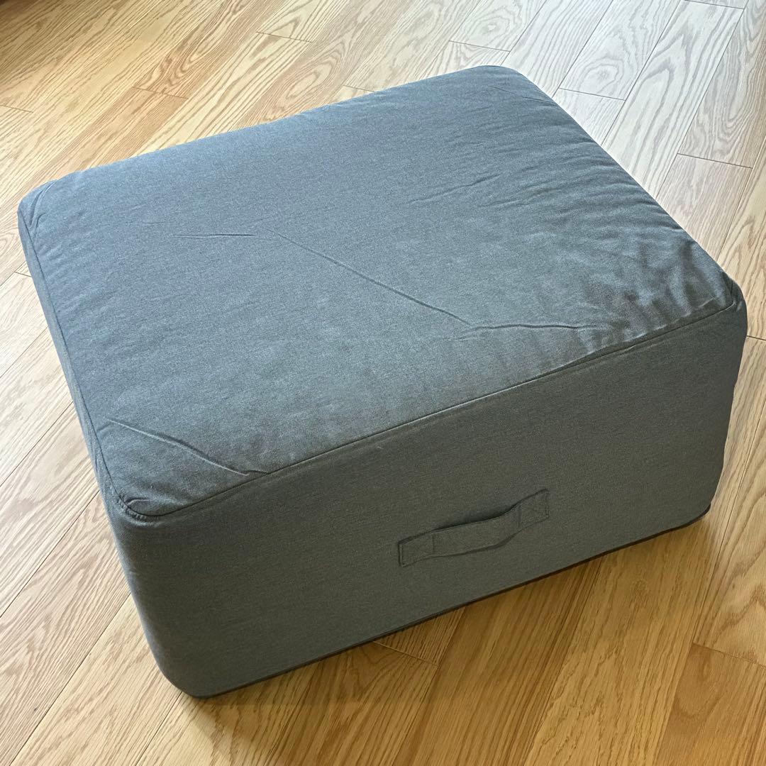IKEA VITHÄLLヴィトヘル マットレス／プーフ かため グレー