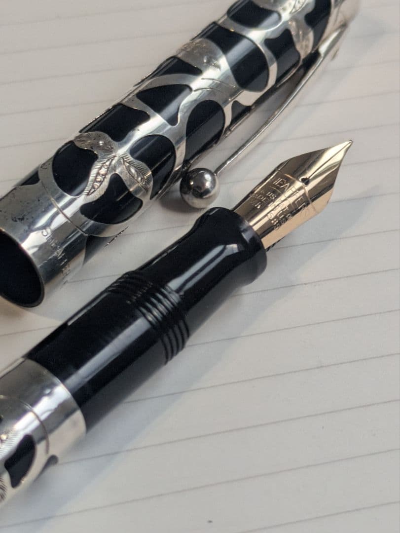 シェーファー　ノスタルジア　万年筆　スターリングシルバー　14K